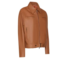 Cheap Fratelli Rossetti Nappa Leather Jacket | Tan