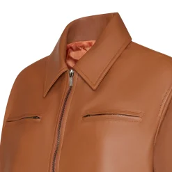 Cheap Fratelli Rossetti Nappa Leather Jacket | Tan