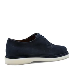 Discount Fratelli Rossetti Suede Lace-up Shoe | Navy blue