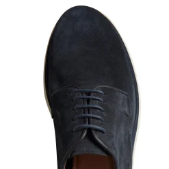 Discount Fratelli Rossetti Suede Lace-up Shoe | Navy blue