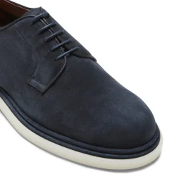 Discount Fratelli Rossetti Suede Lace-up Shoe | Navy blue