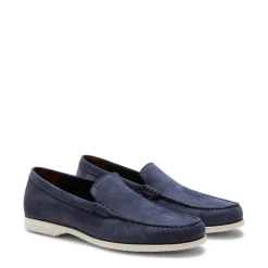 Discount Fratelli Rossetti Suede Loafer | Navy blue