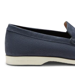 Discount Fratelli Rossetti Suede Loafer | Navy blue