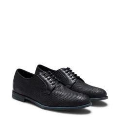 Flash Sale Fratelli Rossetti Woven Leather Lace-up Shoe | Navy blue