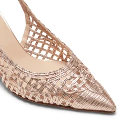 Hot Fratelli Rossetti Leather Slingback Sandal | Rose gold