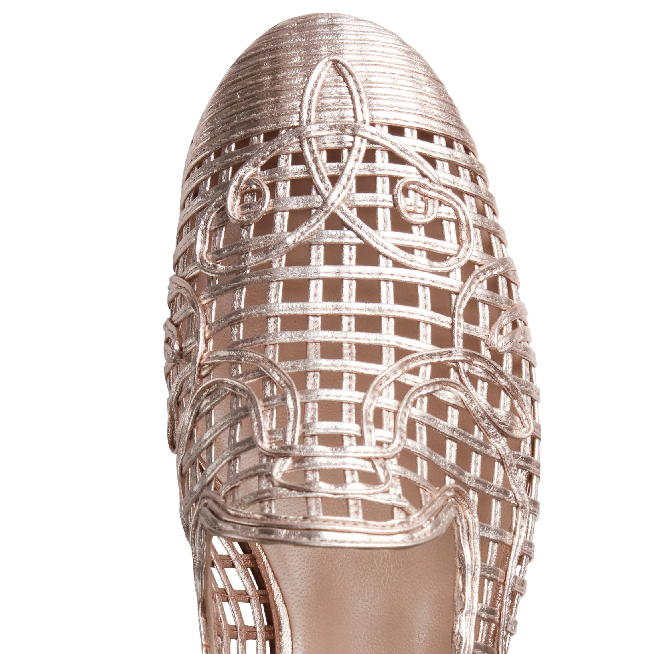 Fashion Fratelli Rossetti Woven Slipper | Rose gold