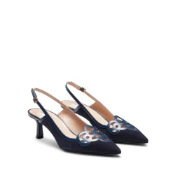 Clearance Fratelli Rossetti Sandalo Donna In Suede Blu- Navy