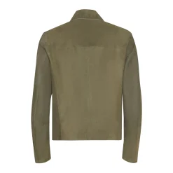 Store Fratelli Rossetti Green Suede Jacket | Seaweed