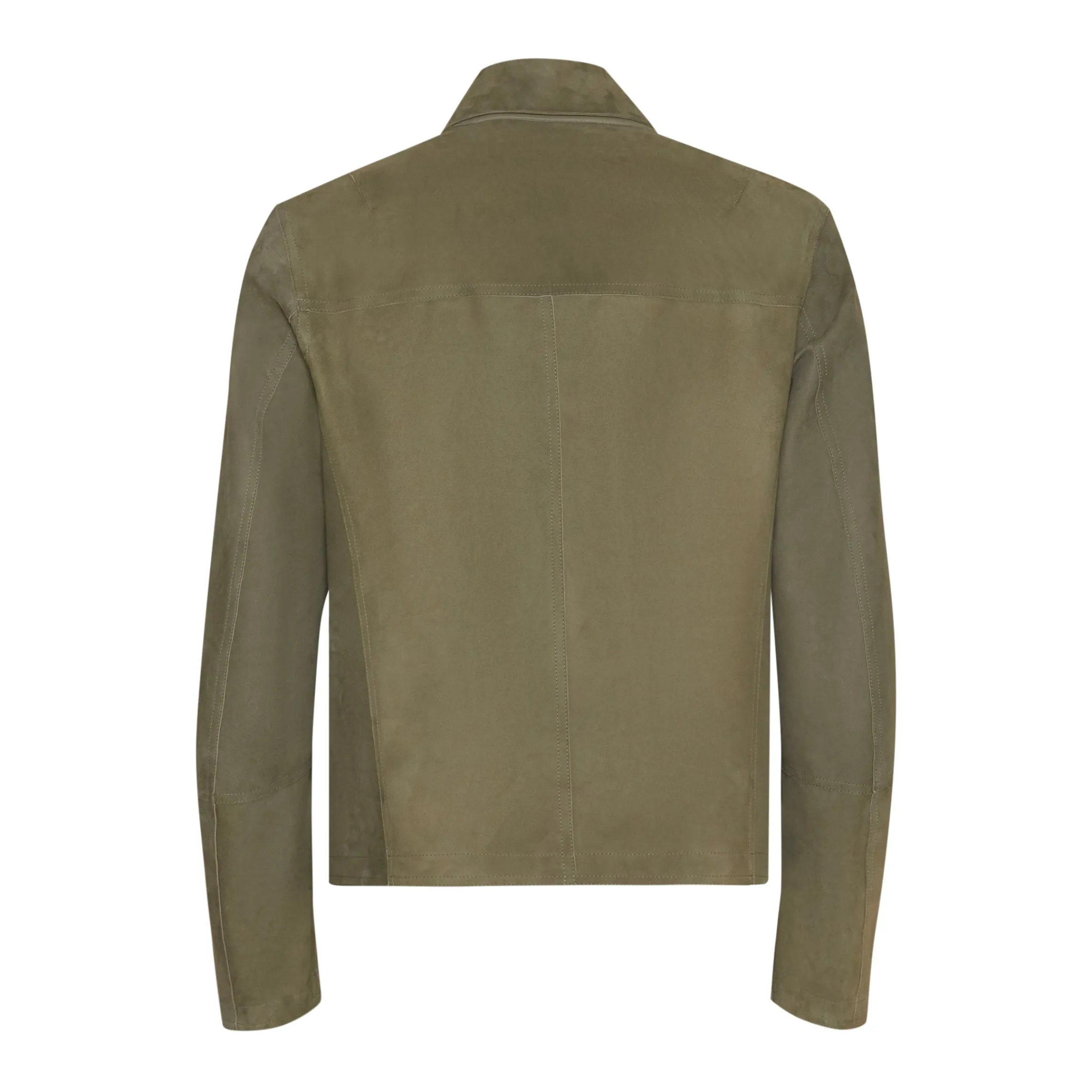 Store Fratelli Rossetti Green Suede Jacket | Seaweed