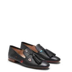 Discount Fratelli Rossetti Slipper Donna In Pelle Nera- Black