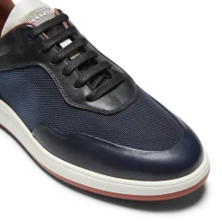 Cheap Fratelli Rossetti Sneaker Uomo In Pelle E Tessuto- Navy blue
