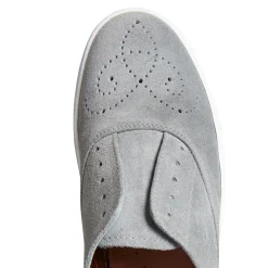 Outlet Fratelli Rossetti Sneaker Uomo In Suede- Denim blue