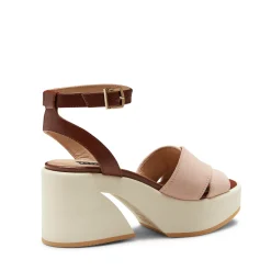 Fashion Fratelli Rossetti Suede Wedge Sandal | Peach