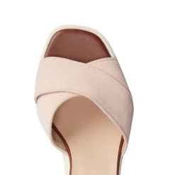 Fashion Fratelli Rossetti Suede Wedge Sandal | Peach