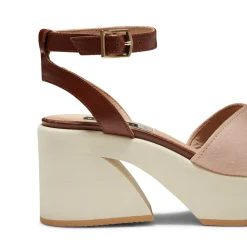 Fashion Fratelli Rossetti Suede Wedge Sandal | Peach