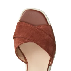 Cheap Fratelli Rossetti Suede Wedge Sandal | Cognac