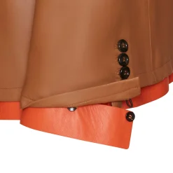 Hot Fratelli Rossetti Nappa Leather Blazer With Contrasting Edging | Tan