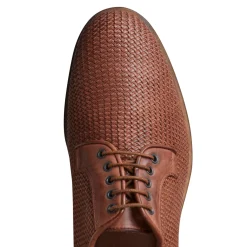 Flash Sale Fratelli Rossetti Woven Leather Lace-up Shoe | Tobacco Brown