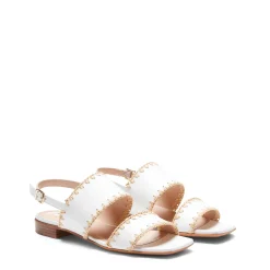 Hot Fratelli Rossetti Leather Sandal | White