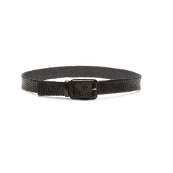 Cheap Fratelli Rossetti Women's Woven Leather Belt | Black