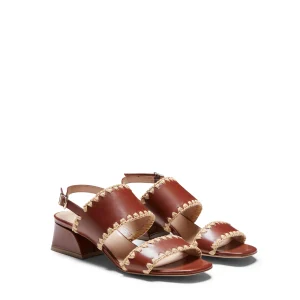 Discount Fratelli Rossetti Leather Sandal | Almond