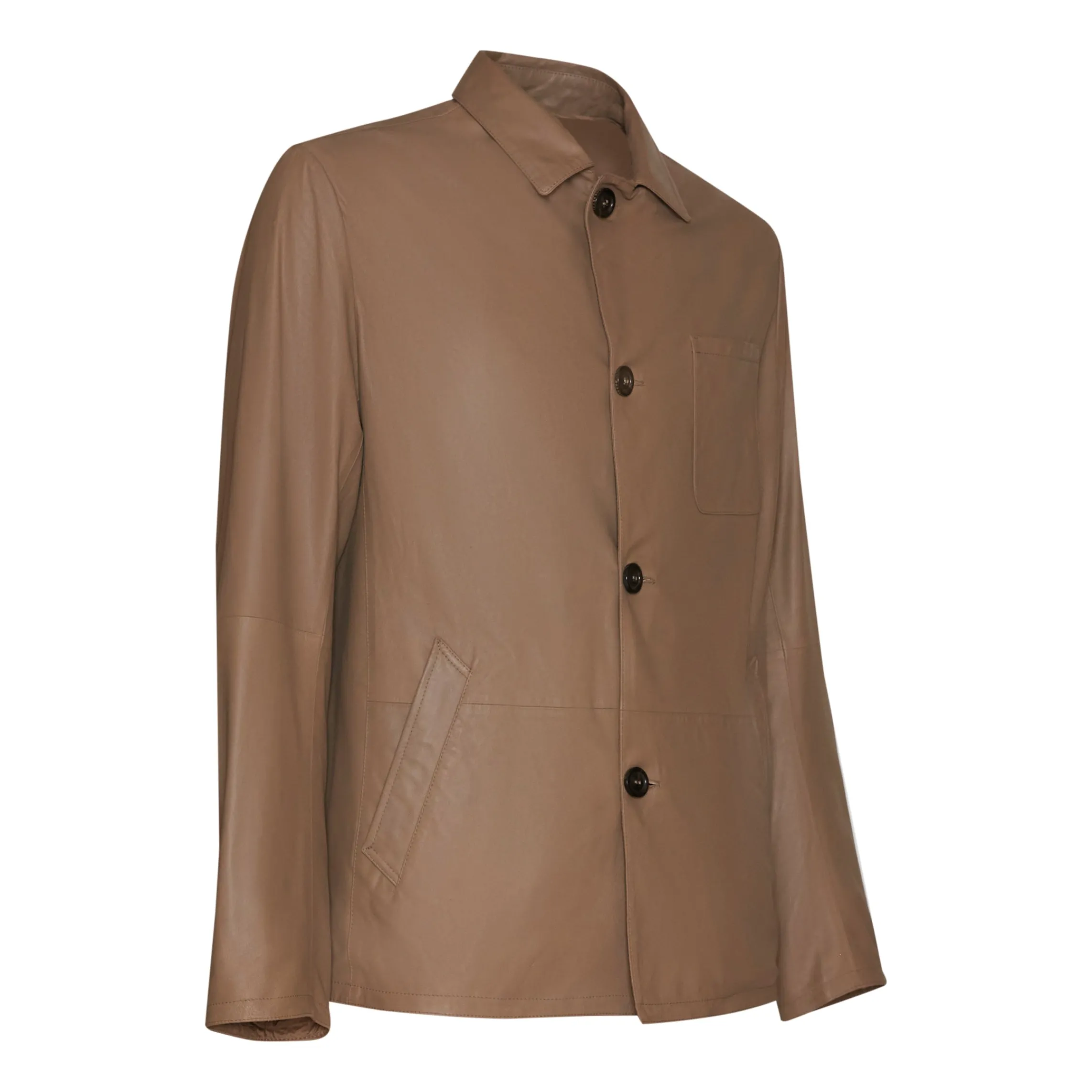 Fashion Fratelli Rossetti Beige Reversible Suede Jacket | Dove Grey