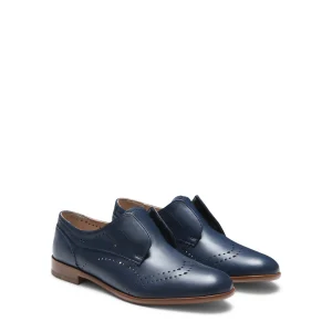 Discount Fratelli Rossetti Blue Leather Lace-up Shoes | Navy