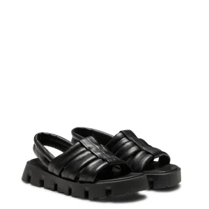 Discount Fratelli Rossetti Milk-white Leather Sandal | Black