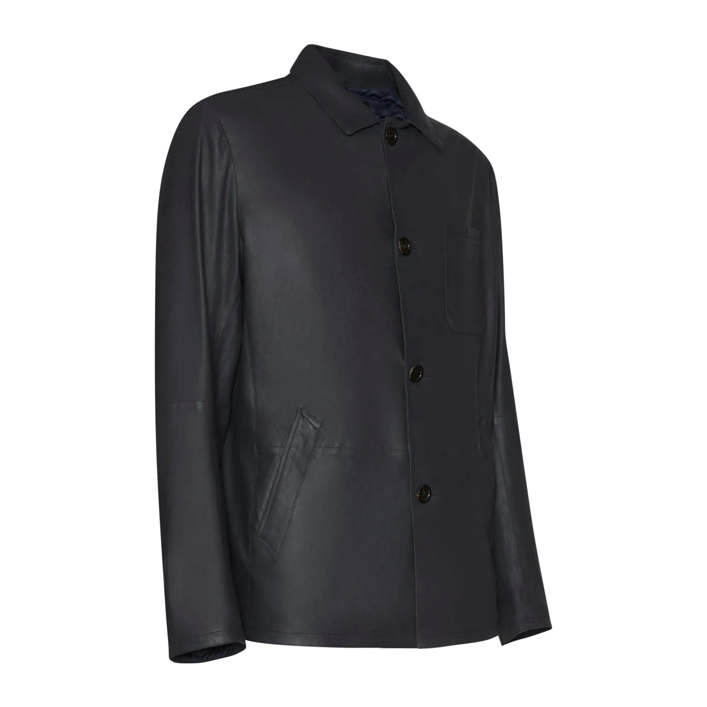 Hot Fratelli Rossetti Reversible Blue Suede Jacket | Navy blue