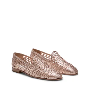 Fashion Fratelli Rossetti Woven Slipper | Rose gold